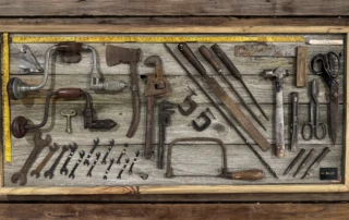 Vintage tools wall art